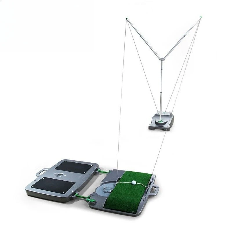 ممارس أرجوحة الجولف ذات العودة التلقائية، يوصي المدرب على ممارسة المبتدئين في المكتب الداخلي والمنزل