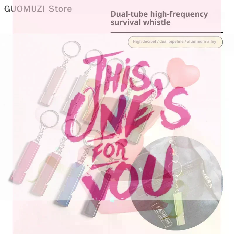 

Двухчастотный свисток для выживания, плоский металлический свисток для походов на открытом воздухе, альпинизма, аварийный свисток, сувениры для черлидинга