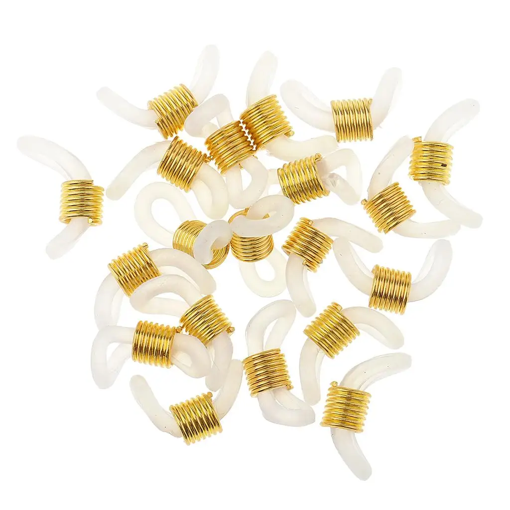 20Pcs Eyeglass String Ends Holders, Sunglasses Chain Strap Ends, Eyewear Rubber