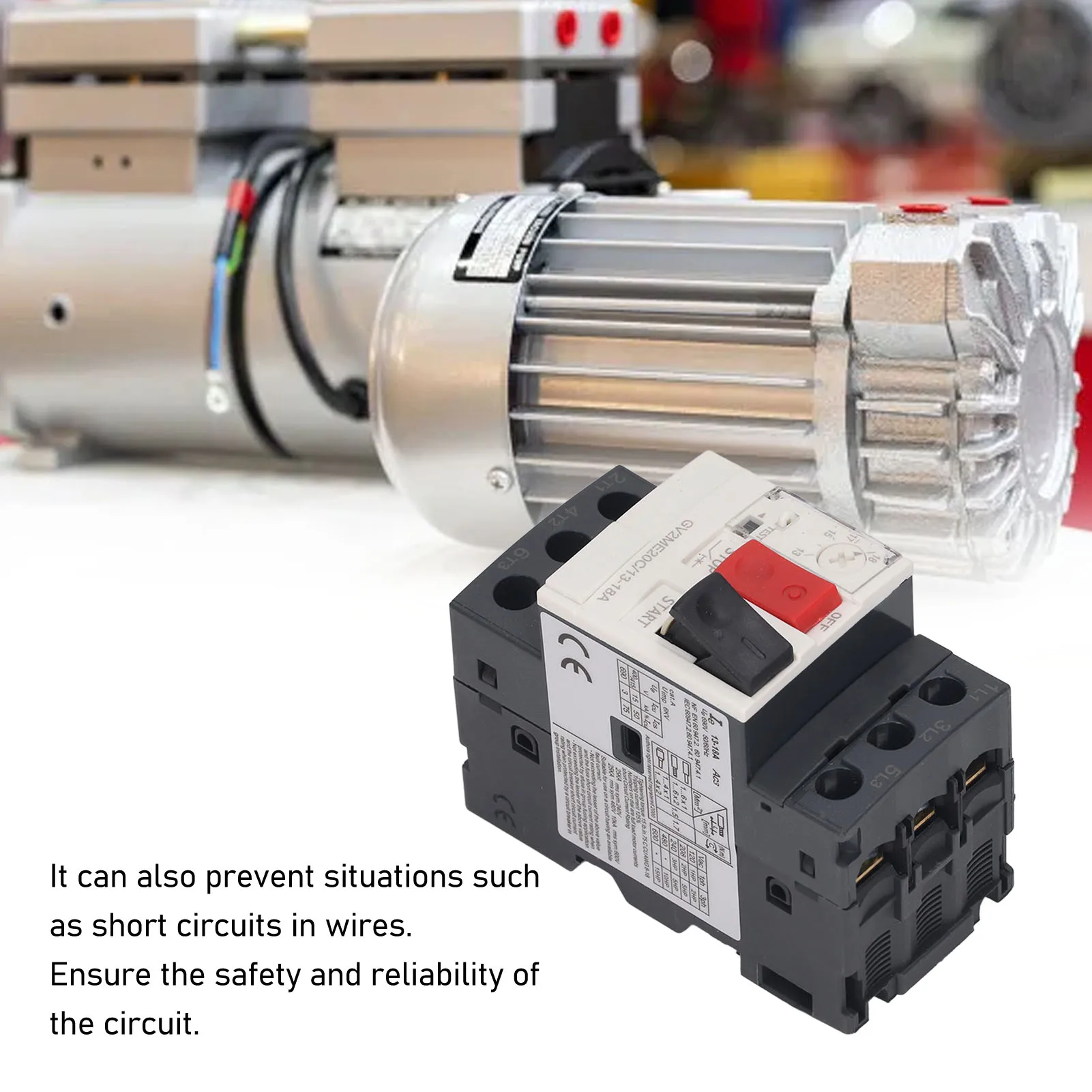 Motor Circuit Breaker 3P Overload   Manual Motor Starter Button AC 690V Motor  Circuit Breaker