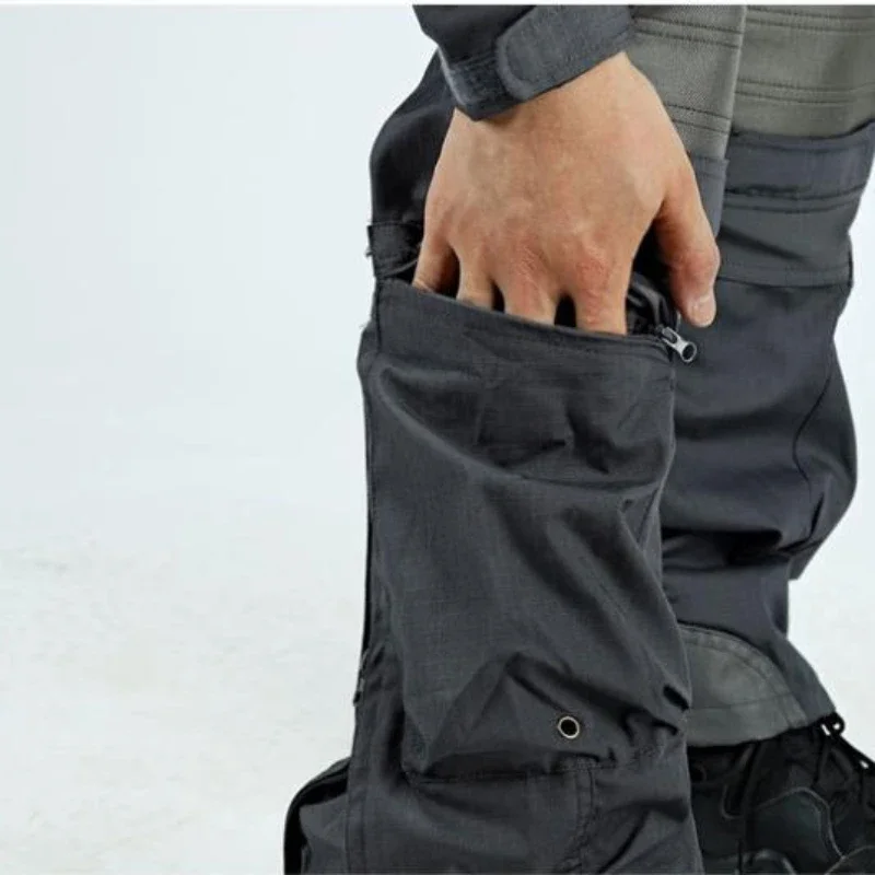 Waterproof Tactical Cargo Pants Men Resistant Multiple Pockets Combat Training Trousers Outdoor Camouflage Paintball Pants
