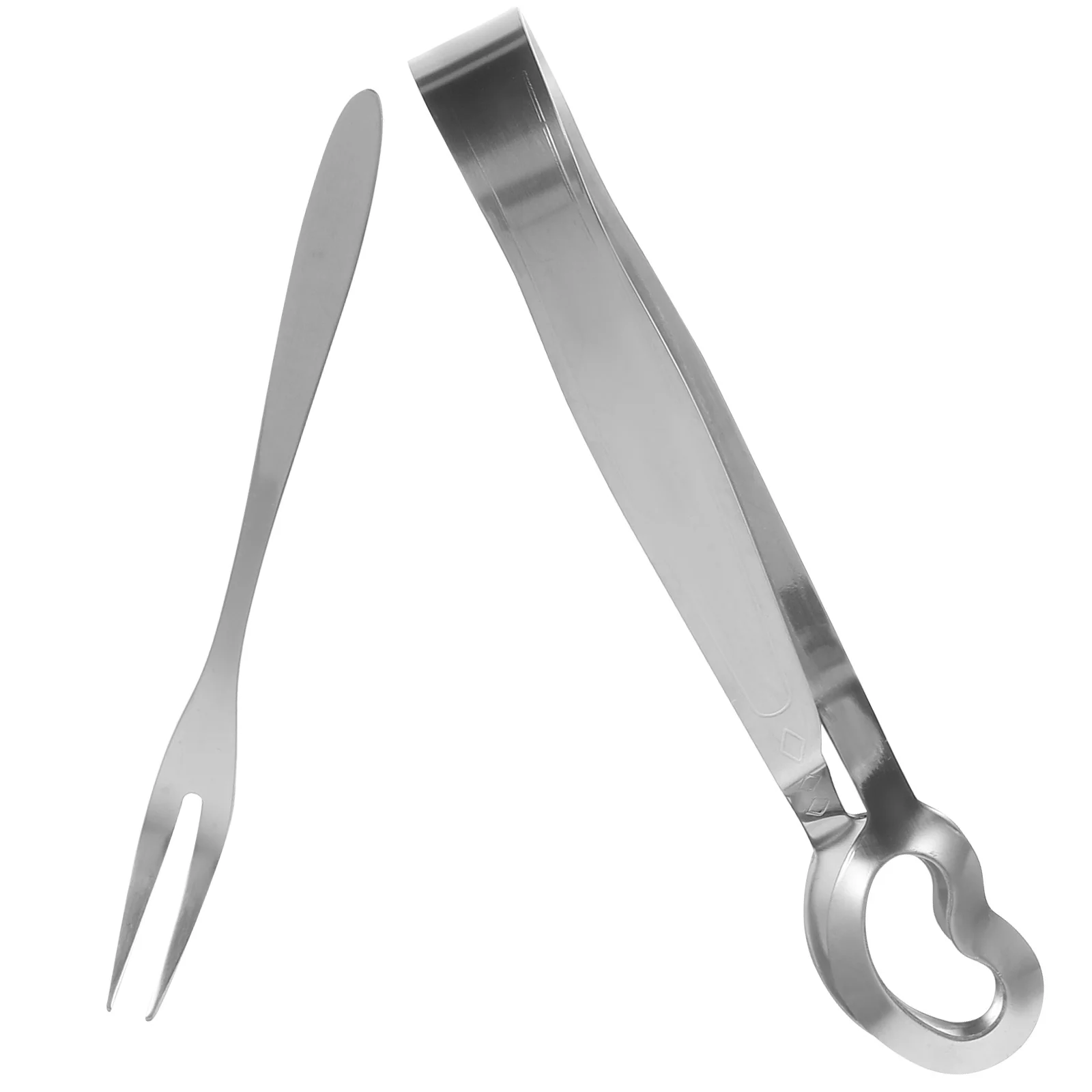 

1Set Snail Tong and Fork Set Stainless Steel Escargot Eating Tools Multi-Functional Food Clip for Shellfish Serving Convenient