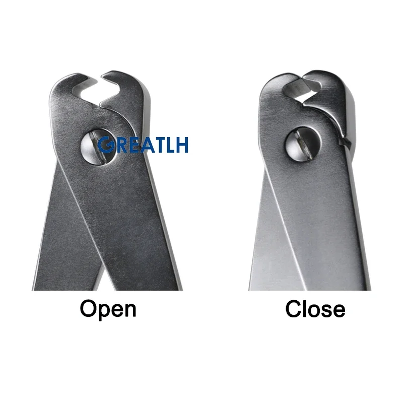 GREATLH 1pc Kirschner Wire Cutter Pin Cutter Orthopedics Bone Scissors Top Cutting Pliers Veterinary Instruments Stainless Steel