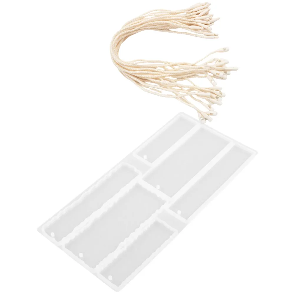 

1 Set Blank Diy Bookmark Mold Craft Maker Silicone Reusable Molds Epoxy Resin Uv Cement Clay Wax Book Page Marker Stamp