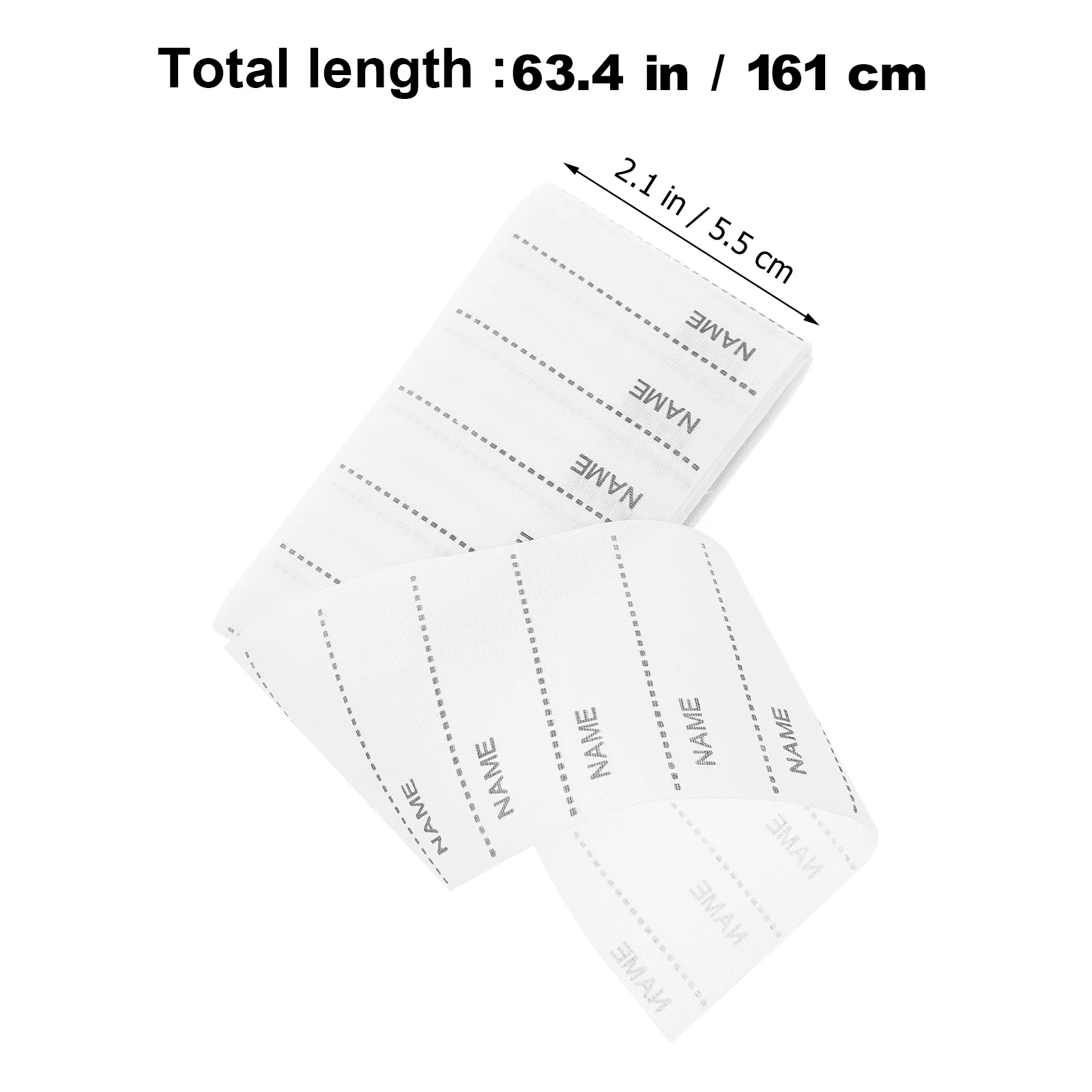 2 Sets Name Belt Clothing Label Apparel DIY Iron Clothes Tag Washable Labels Writable