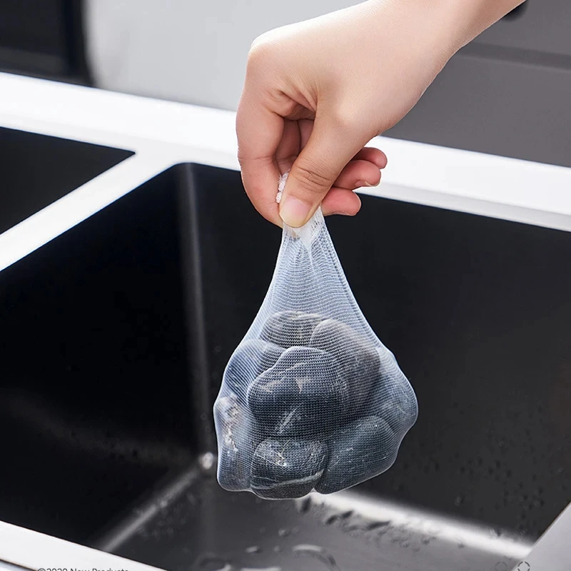 30/500Pcs Disposable Kitchen Sink Filter Sewer Drain Anti-blocking Garbage Bag Pool Leak Mesh Bag Mesh Strainer Sink Garbage Net