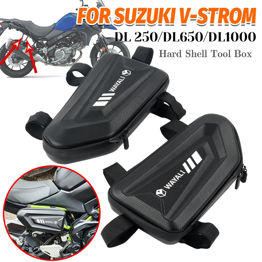 

Для SUZUKI DL650 V-Strom DL 650 XT VStrom DL 1000 DL1000 250, аксессуары для мотоциклов, боковая сумка, обтекатель, треугольные сумки для хранения инструментов