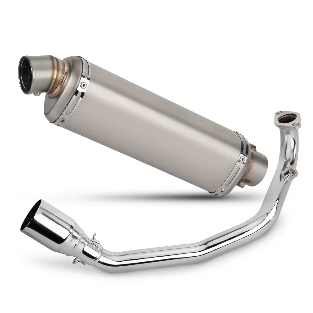 

Motorcycle Exhaust Full System Front Link Pipe Header Slip on Muffler 51mm with DB Killer For Yamaha Zuma GY6 200CC