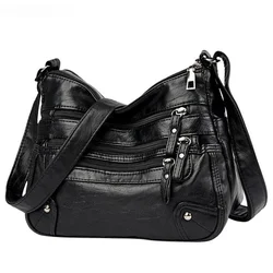 High Quality Women's Soft Leather Shoulder Bags Multi-Layer Classic Crossbody Bag Luxury Designer Handbag and Purse