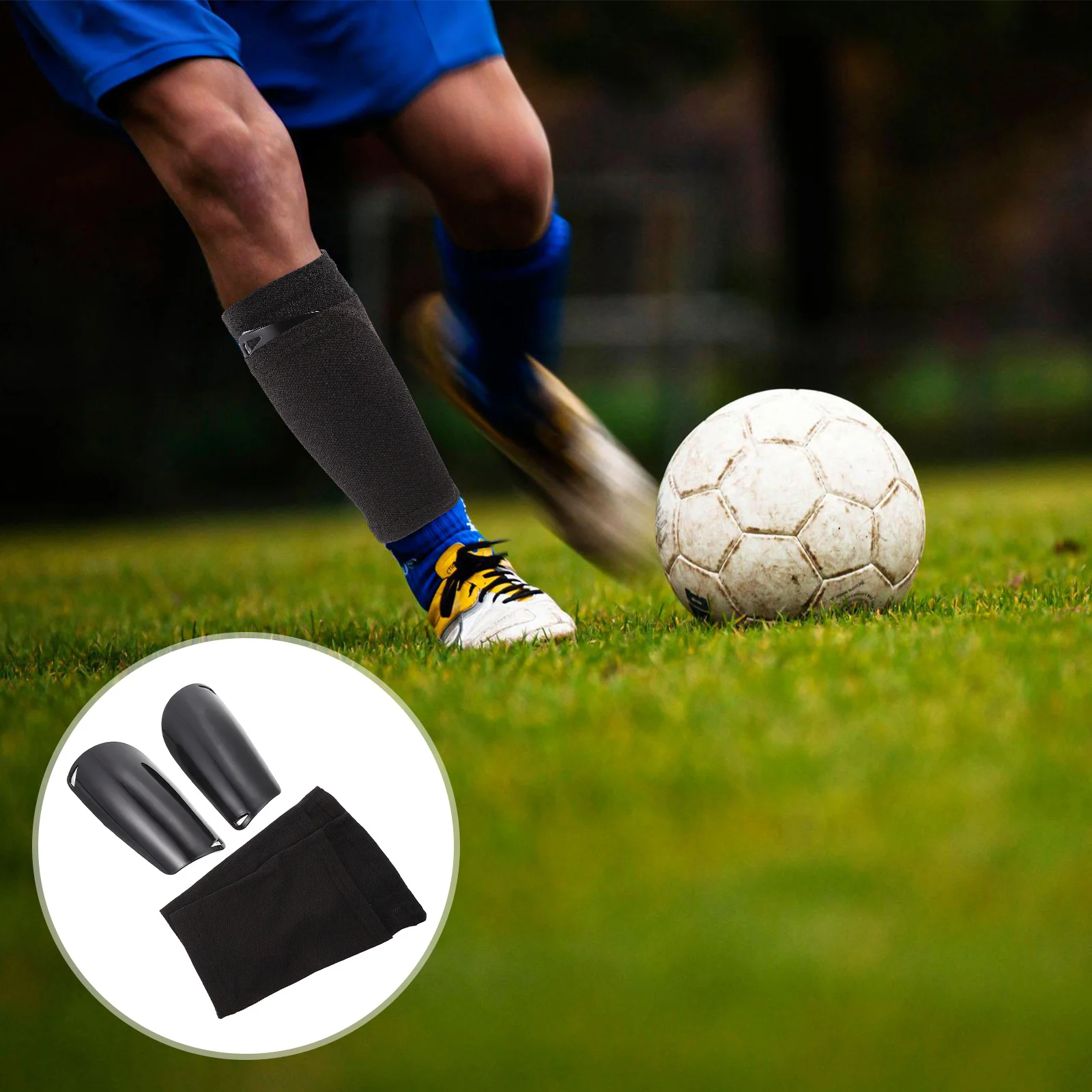 

1Set Football Shin Guards with Leg Protector Socks High-Density Impact Resistance for Adult Youth Training Outdoor Sports