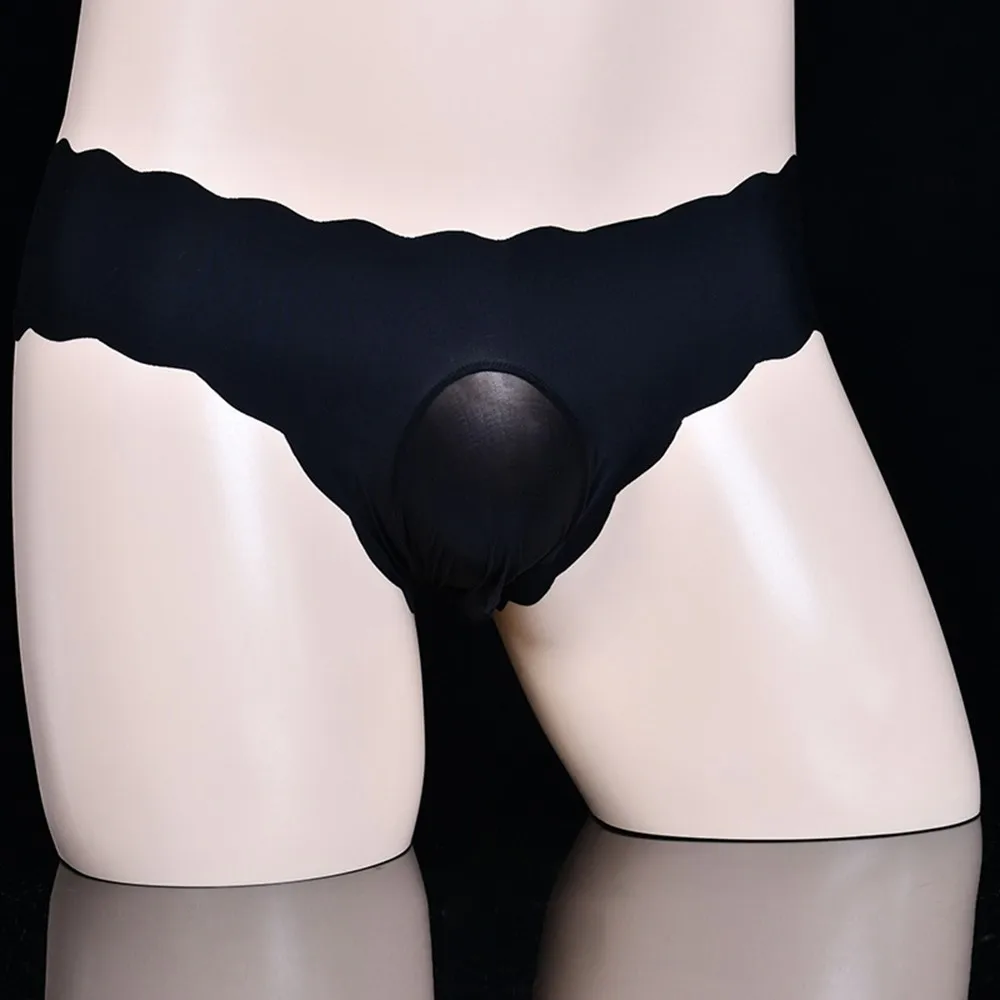 

Thongs Briefs Underwear Men Underwear Men\\'s Ice Silk Pouch Briefs Underwear Knickers Shorts Closed/Open Sheath