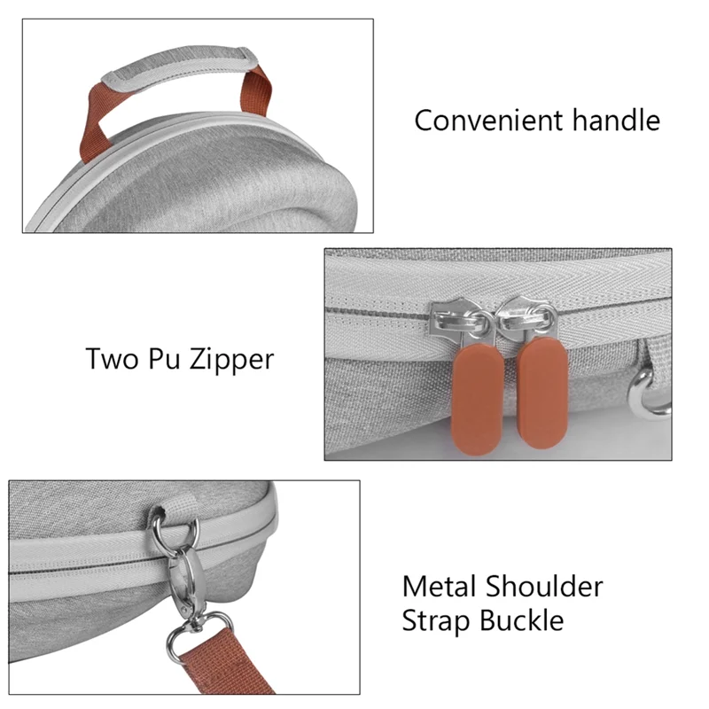 AS95-어깨끈 및 액세서리 가방이 포함된 운반 케이스 Kardon Onyx Studio 8 스피커용 여행용 하드쉘 케이스