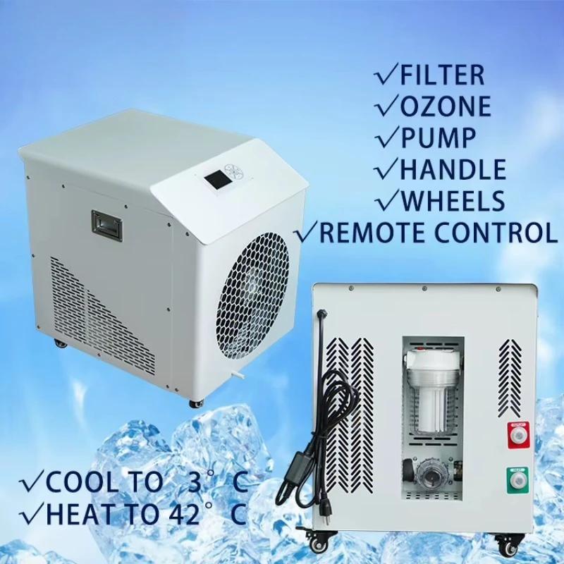 1HP Smart WiFi Ice Bath Chiller Cold Plunge With Built-in Ozone UV Filter Pump 2025 Recovery Design