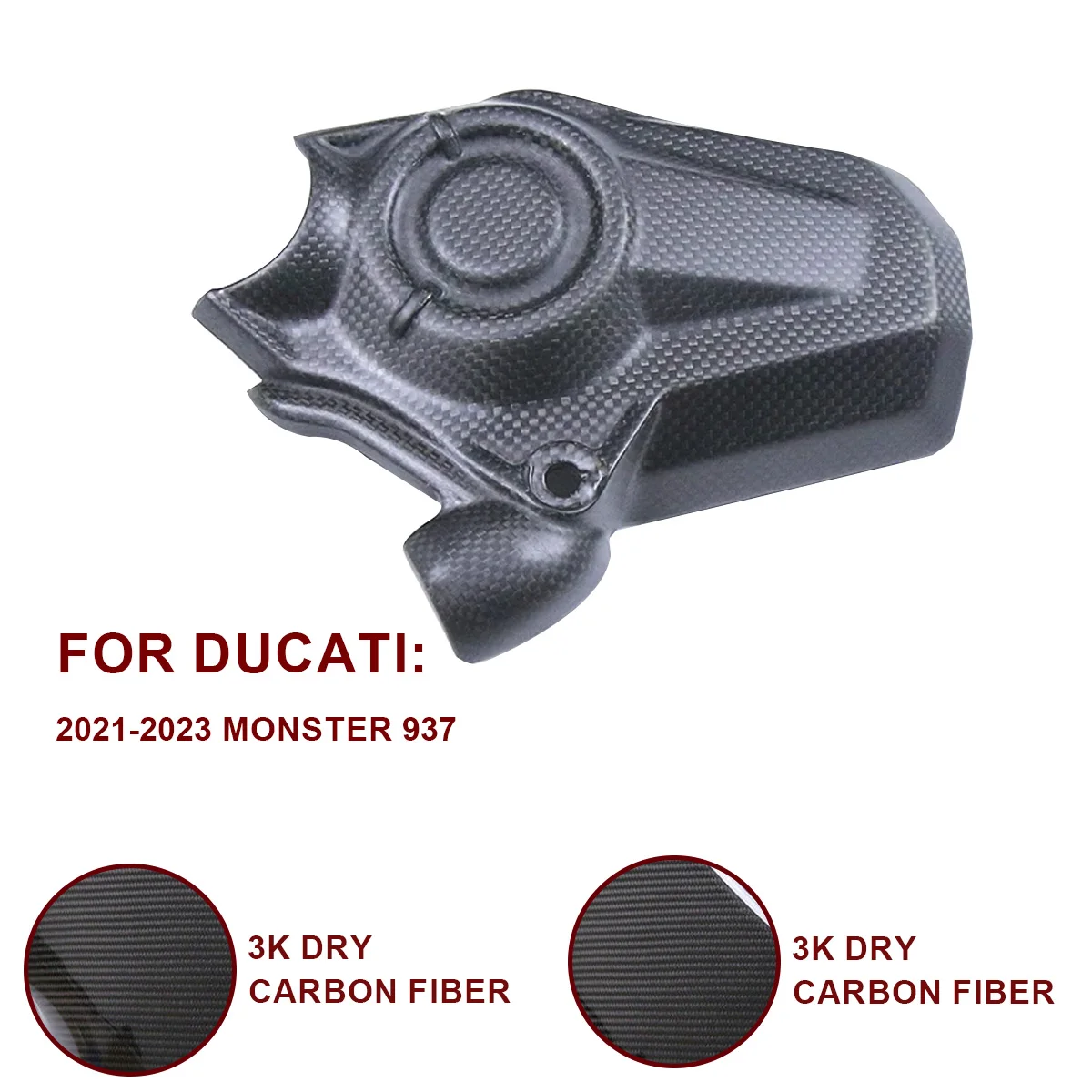 Truly 100% pure 3K carbon fiber Front fender motorcycle modification accessory, suitable for DUCAT monster 937 2021-2023