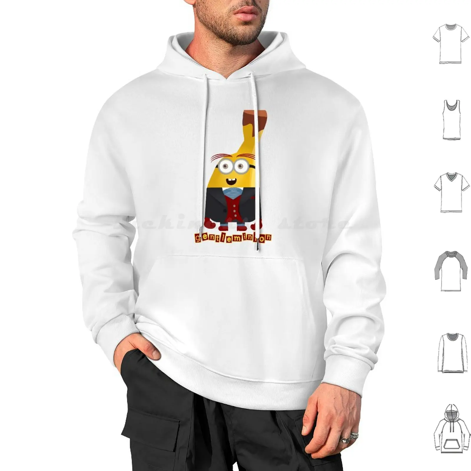 Banana Hoodie cotton Long Sleeve Gentle Banana Bananas Favourite Favorite Food Suits Nostalgia Nostalgic Young Adults Young