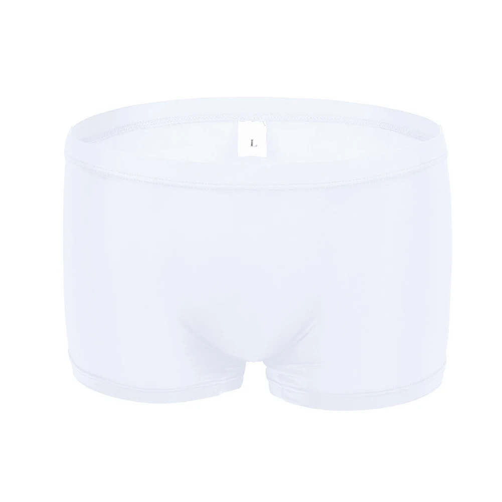 

Mens Soft Pouch Elastic Boxer Briefs Ice Silk Underwear Low Waist Panties Sheer Smooth Shorts Underpants Erotic Lingerie