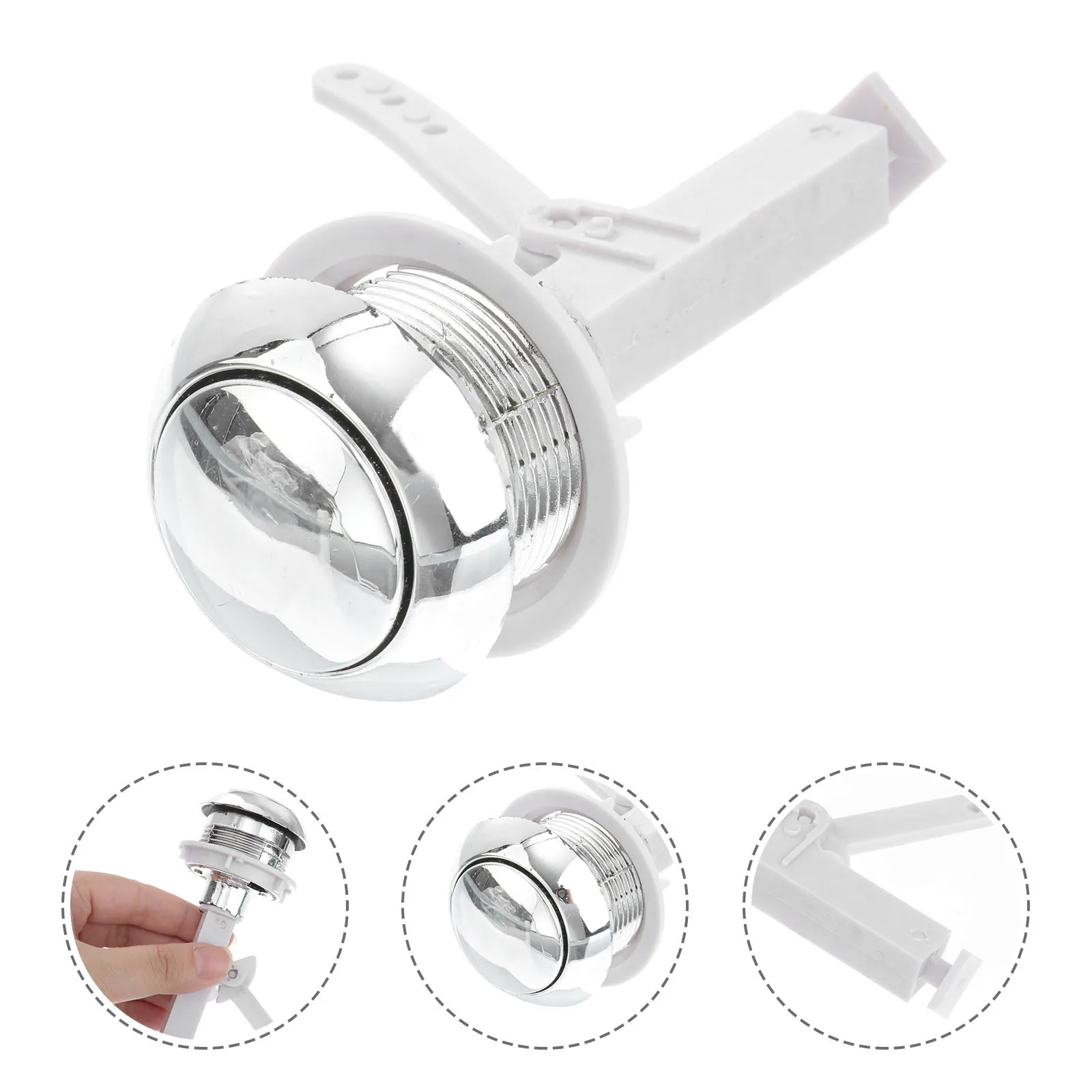 Łatwa Instalacja Trwały Przycisk Spłuczki do Toalety Praktyczny Zamiennik Zawiasów Przycisk do Spłuczki do Toalety Domowej