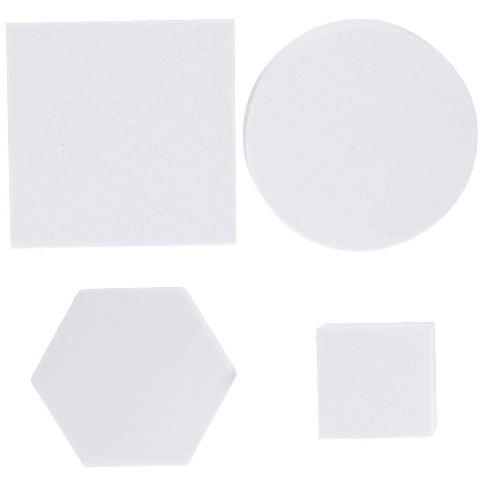 

4pcs Shooting Props Cube White Three-dimensional Polymer Foam Photo Booth for Jewelry Product Photography