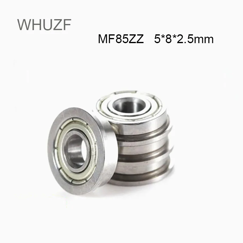 WHUZF Free Shipping 10/20/50pcs MF85ZZ Flange Bearing 5x8x2.5mm Double Shielded Miniature Flanged MF85 Ball Bearings MF85-Z MF85