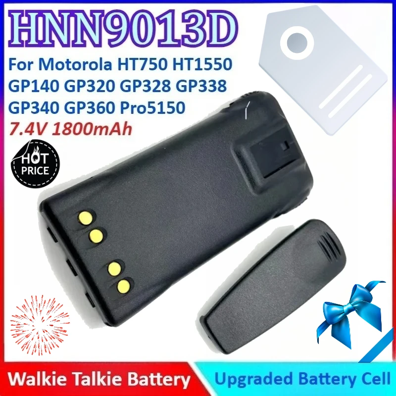 1800 мАч 7,4 В HNN9013D литий-ионный аккумулятор для рации Motorola HT750 HT1550 GP328 GP140 GP320 GP338 GP340 GP360 Pro5150 Радио