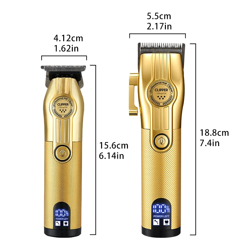 Hair Clippers and Clippers, USB Charging Professional Men's Hair Clippers, Contour Trimmers, Beauty Sets