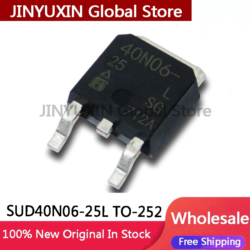10-100Pcs SUD40N06 25L 40N06-25L SUD40N06-25L TO-252  60V 30A IC Stock Wholesale