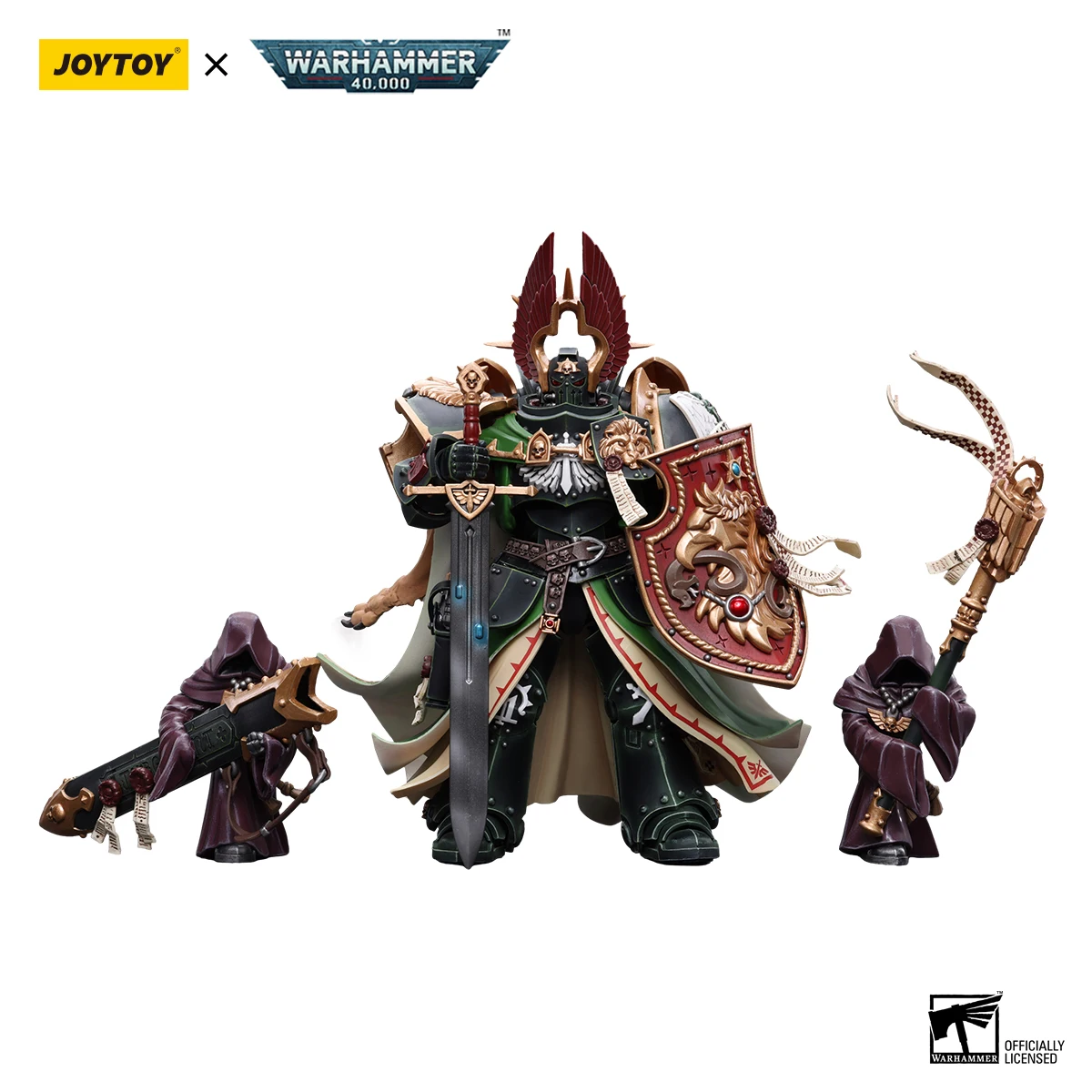 [IN-STOCK] JOYTOY Warhammer 40k 1/18 Action Figure Dark Angels Primarch Lion Jonson Master Azrael Anime Toys Christmas Gift