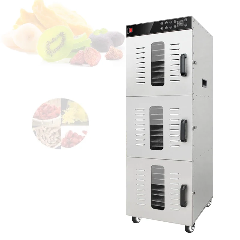 

30 Layers Stainless Steel Food Dehydrator Digital Temperature Control Fruits Vegetables Air Drying Machine Snacks Meat Dryer