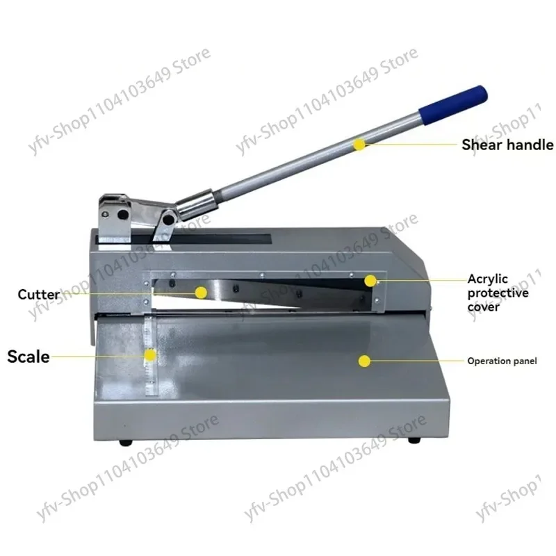 Strong Shearing Cutting Knife Aluminum Sheet Cutter Heavy Duty PCB Board Polymer Plate Metal Steel Sheet Cutting Machine Shear