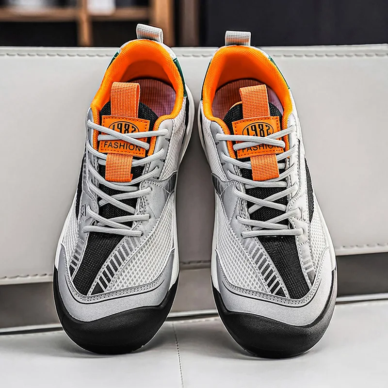 

Quality Men's Breathable Mesh Outdoor Sneakers Non-slip Hiking Shoes Casual Sports Footwear Comfortable Trekking Shoes for Men