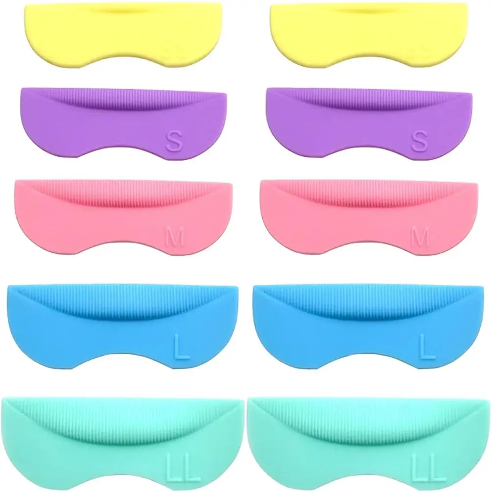 

5 Pairs Eyelash Curling Aid Perming Rods Lift Silicone Pads Multicolor Reusable Curler Silica Gel Lifting