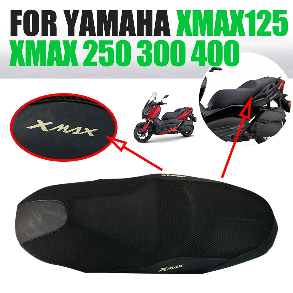 For Yamaha XMAX 300 XMAX 250 125 X-MAX 400 XMAX300 Seat Cover Saddle Cover  Motorcycle Accessories Cushion Tuning Case Pad Mesh