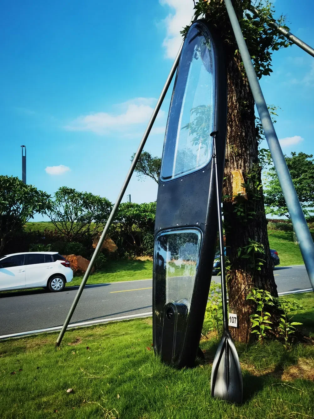 تخفيض السعر الضخم، لوح مجداف ركوب الأمواج الشفاف الشفاف، لوح ركوب الأمواج للصيد، شفاف من خلال البحيرة