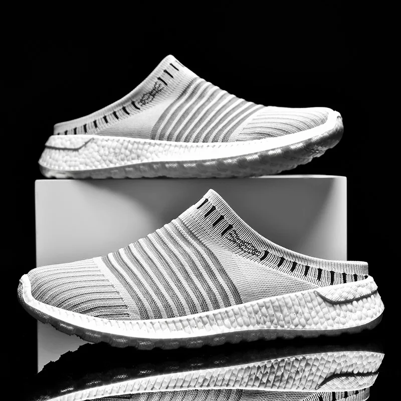 

Women Men Slippers Breathable Mesh Walking Shoes Outdoor Casual Shoes EVA Soft Sole Non-slip Low Top Lightweight Size 6-45