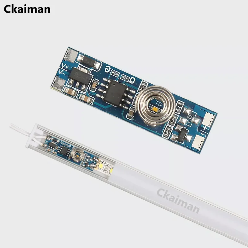 

12V 24V 4A Mini Smart LED Dimmer Controller Touch Sensor Switch Module for Aluminum Strip and LED Strip Touch Switch