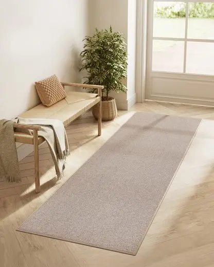 SONGMICS HOME Sisal rug living room rug Height: 5 mm Non-Slip rug Jute Optics Decoration kitchen