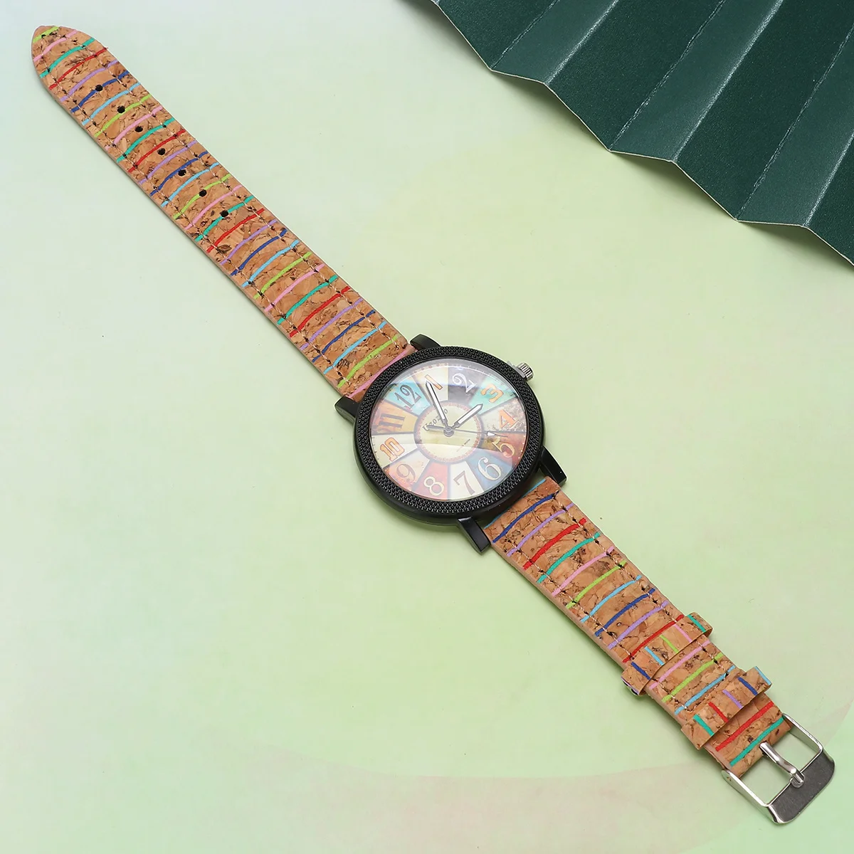 

1Pcs Quartz Watch for Men Premium Wood Texture Band Accurate Movement Comfortable Wear Ideal Gift for Husband Boyfriend