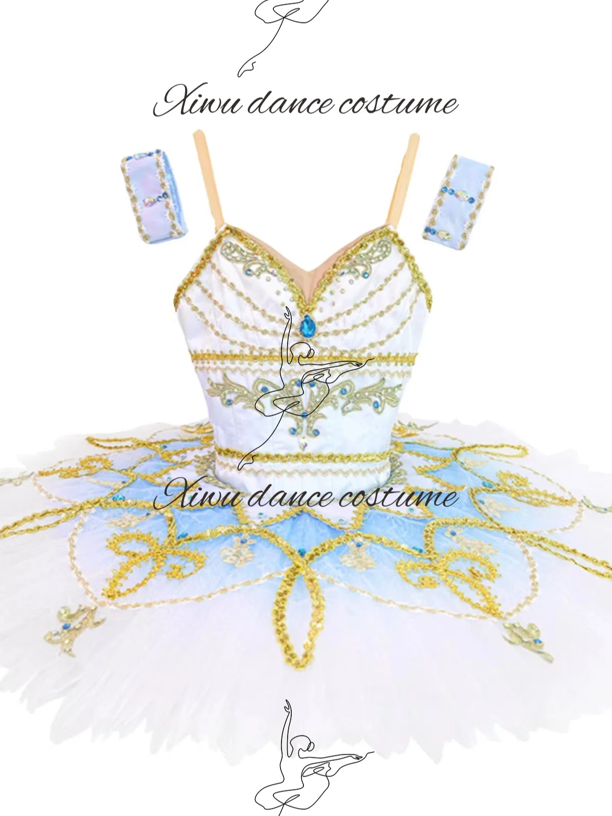 Professional high-quality custom-size ballet performance ballet costume high-end competition ballet dress