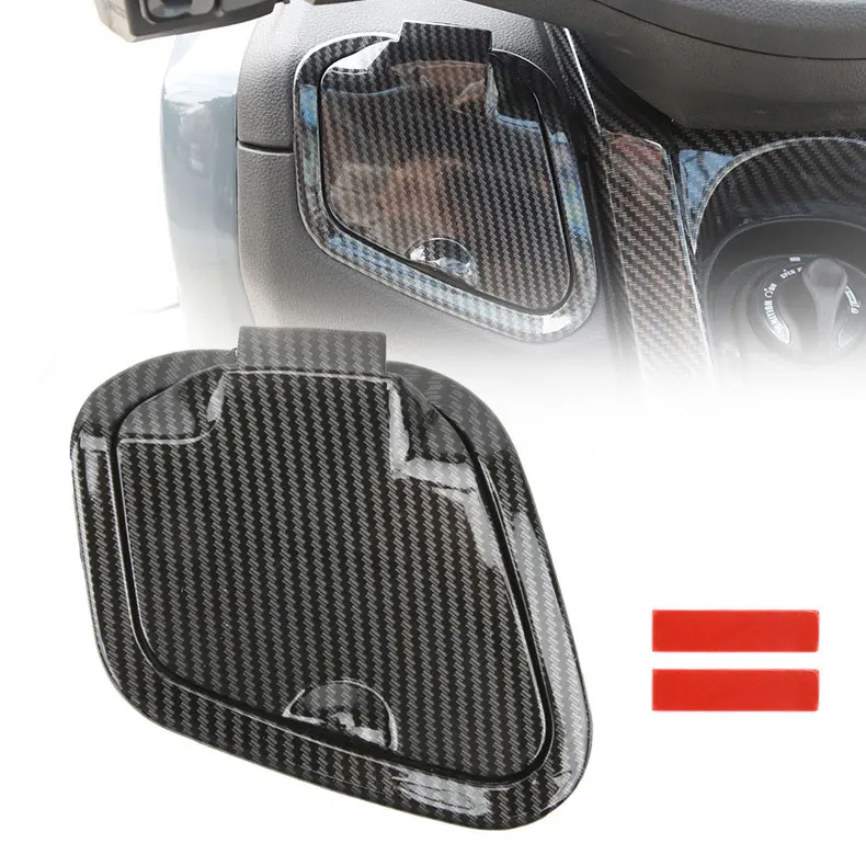 Motorcycle Side Pocket Storage Cover Waterproof Guard Charger Cap Carbon Fiber Pattern Compatible For NMAX125 NMAX155 NMAX V1 V2