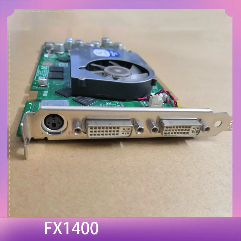 

graphics card 128M PCI-E medical graphics card professional graphics card dual DVI FX1400