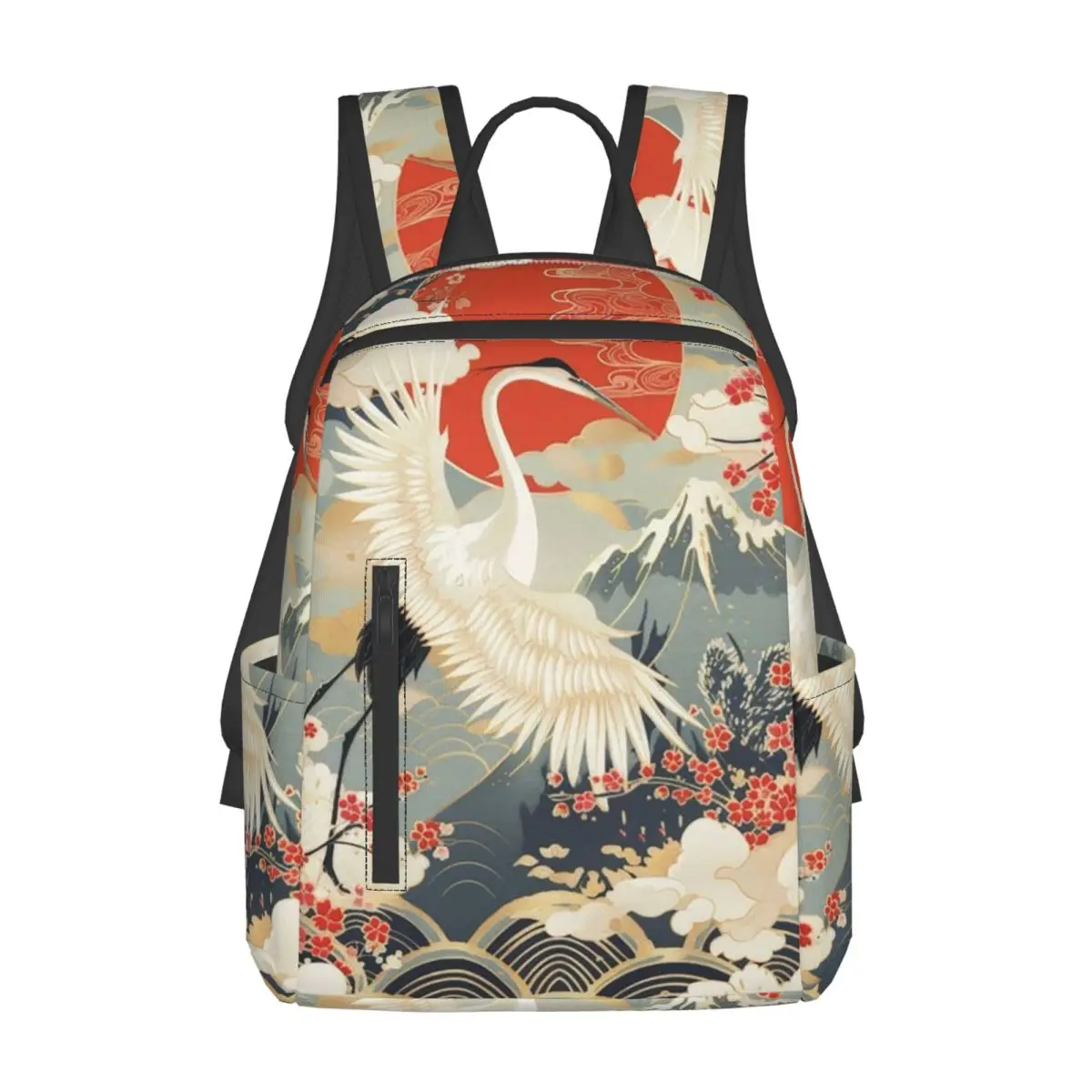 

Japanese Art Tattoo Japanese Woodblock Print Backpack Daypack Large Capacity BookBag School Bag Shoulder Bags for Men Women