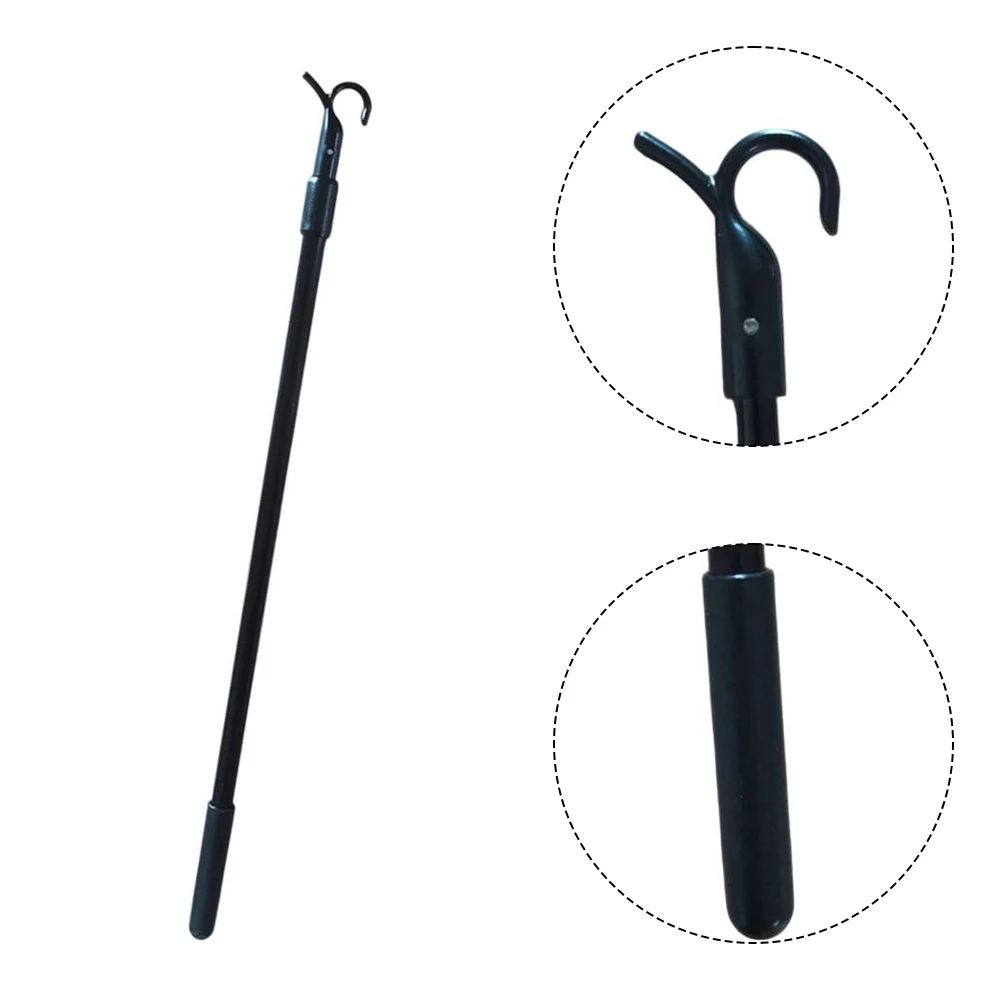 سقف لفتح النافذة مقبض تمديد قضيب مع السنانير سقف فتحة السنانير 30-60 سنتيمتر الستار قضيب دوار قضبان قابلة للسحب قابلة للتمديد