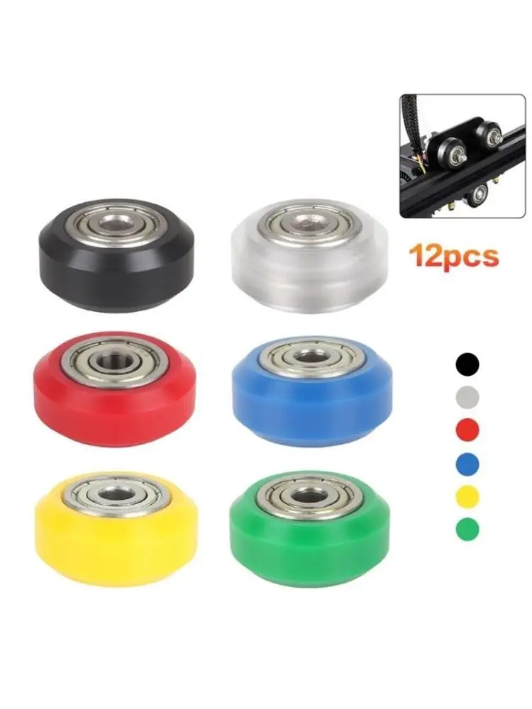 

Y1UB 3D Printer POM Pulley Plastic Linear Bearing Pulley 625zz Passive Round Wheel Roller for CR10 3D Printer