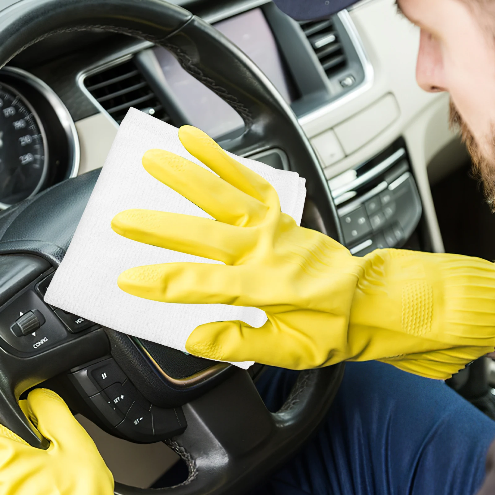 

24pcs Disposable Hand Towels Soft Absorbent Cotton Square Towels For Bathroom Kitchen Hotel Shower Cleaning Wash Cloth