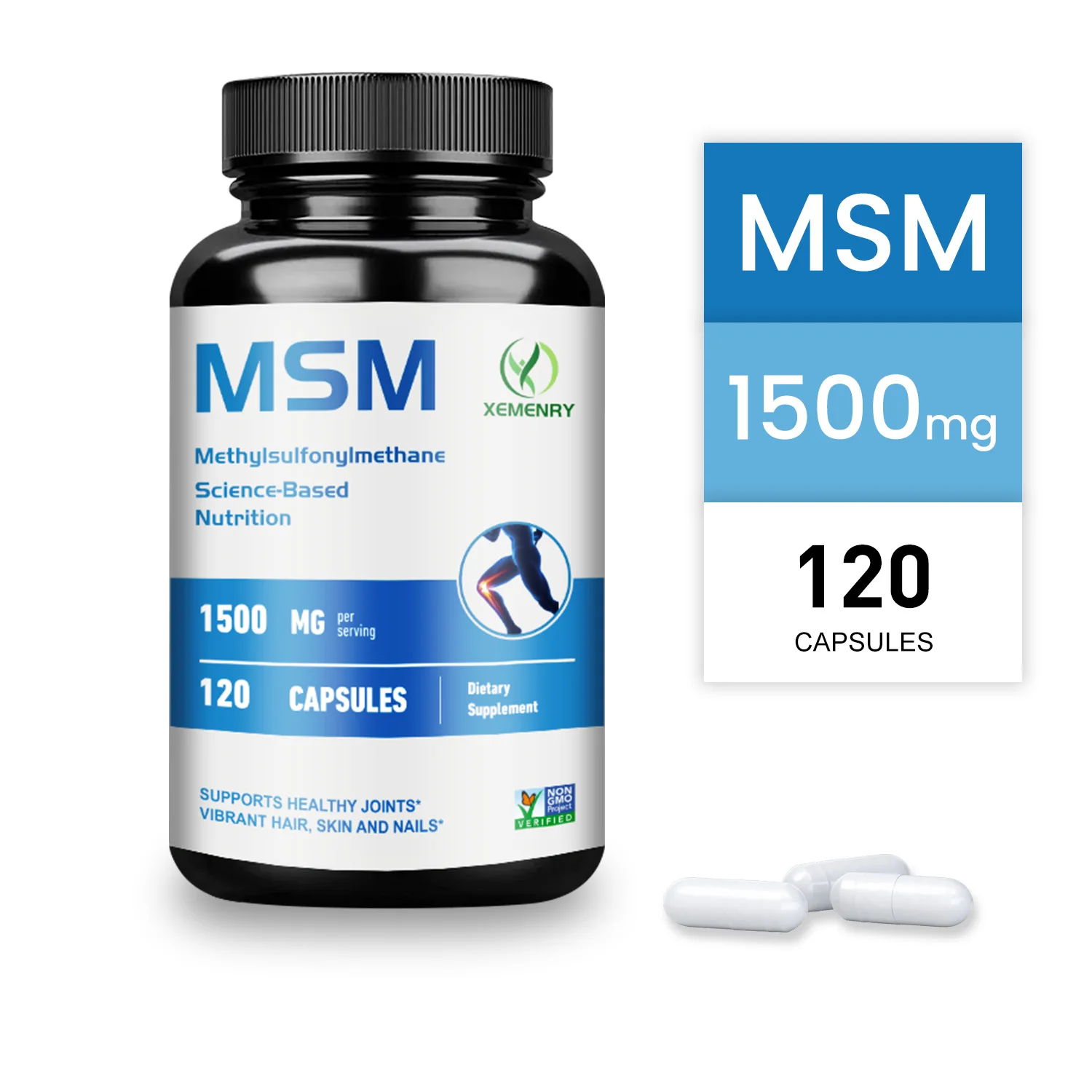 MSM Supplementation - Reduces Joint Pain, Helps Protect Cartilage and Mobility, Improves Joint Function, Enhance Immunity