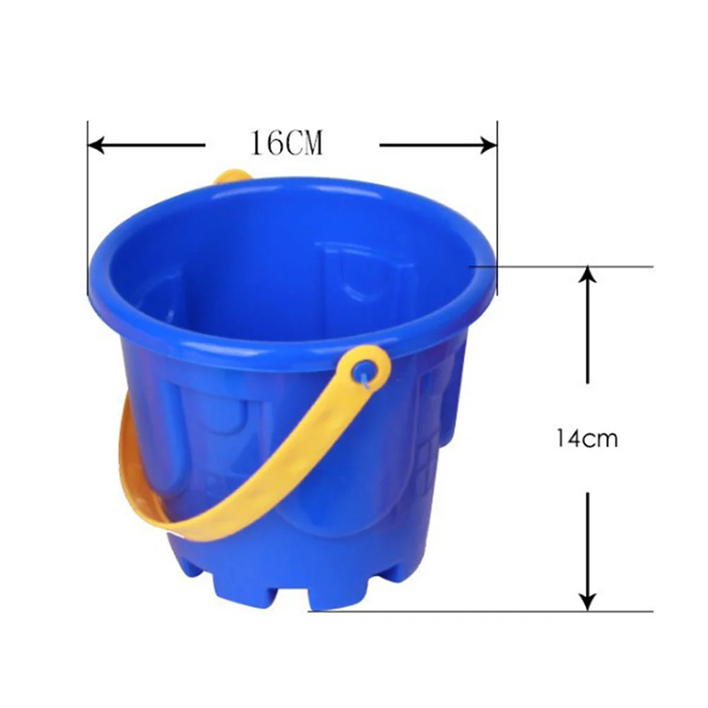 9 Pcs Beach Toys Childern Kids Sand Large Bucket Tools Cartoon Molds for Children