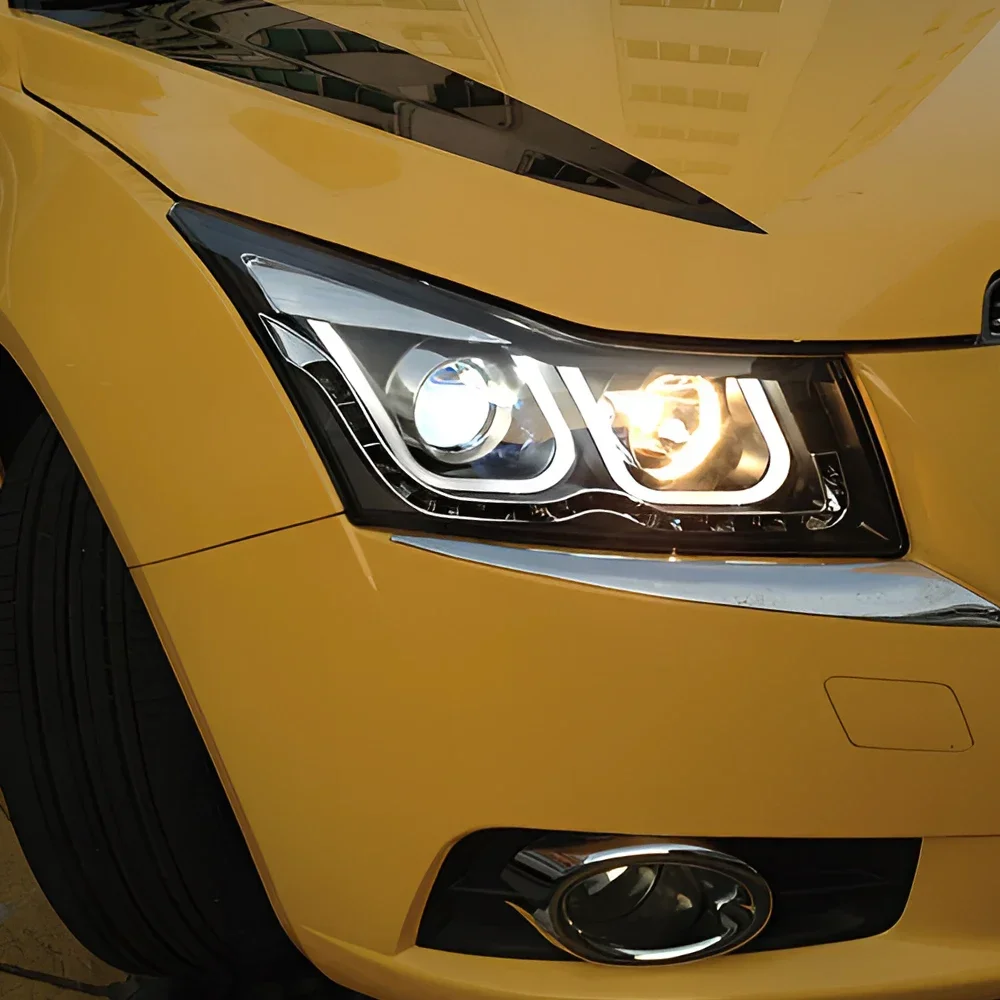 Auto Headlights For Chevrolet Cruze 2009-2014 LED Car Front Lamps Assembly Upgrade Double U Design Projector Lens Accessories