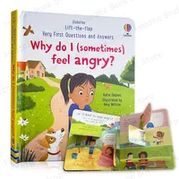Very First Questions & Answers: Why do I Feel Angry? Usborne Lift the flap Children's Activity English Book Kids Gift Montessori
