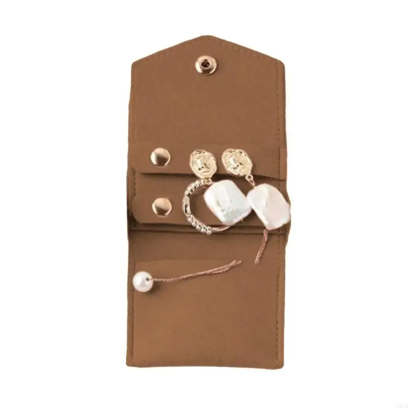 

Portable Jewelry Storage Pouches Elegant Korean Earring Holder Bag Organizers for Women and Jewelry Lovers