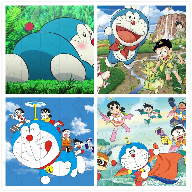 

35 300 500 1000 Pieces Jigsaw Puzzle Anime Doraemon Jigsaw Puzzle Educational Toy for Kids Children 's Games Christmas Gifts